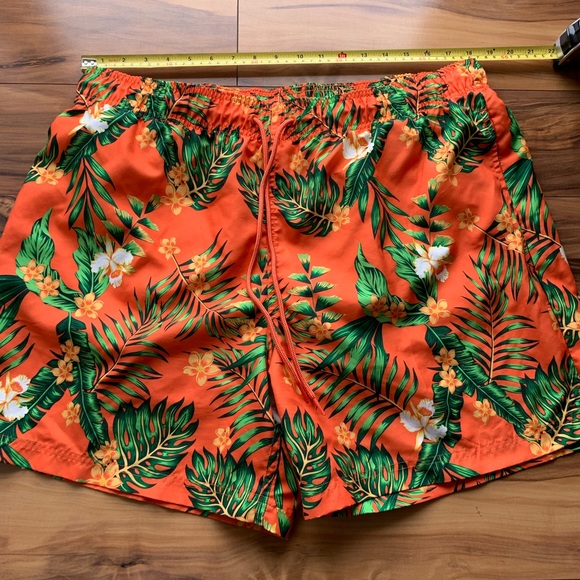 Men Hawaiian print swim shorts XL - Picture 2 of 4